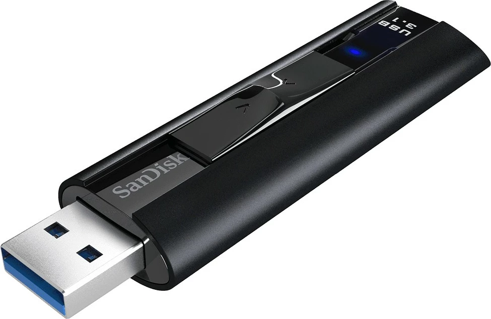 USB SanDisk Extreme Pro, 256 GB, USB Type-A, 3.2 Gen 1, 420 MB/s, Slide, Black