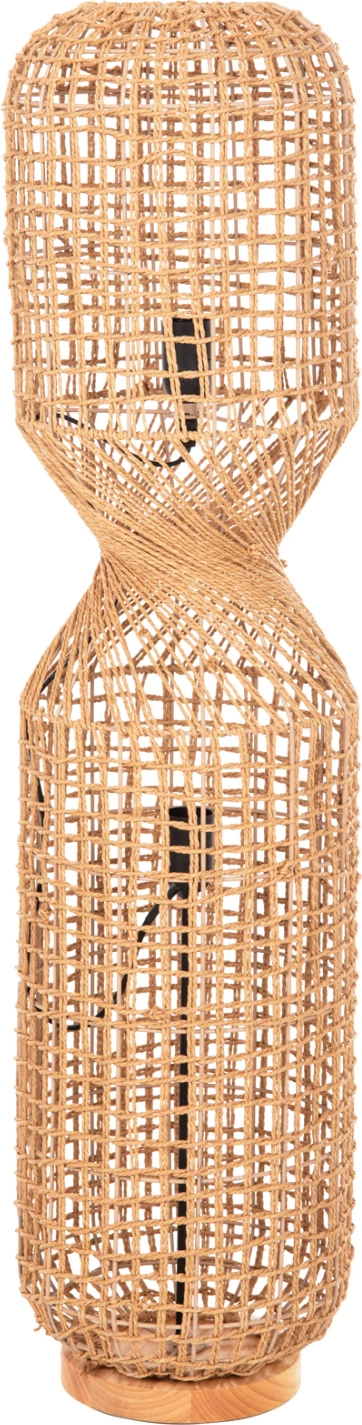 Llambë dyshemeje FH4358 metal-letër litar ngjyrë kafe - 2 llamba Φ25x102Hcm