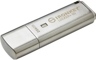 USB Kingston IronKey Locker+ 50, 256GB, argjendtë