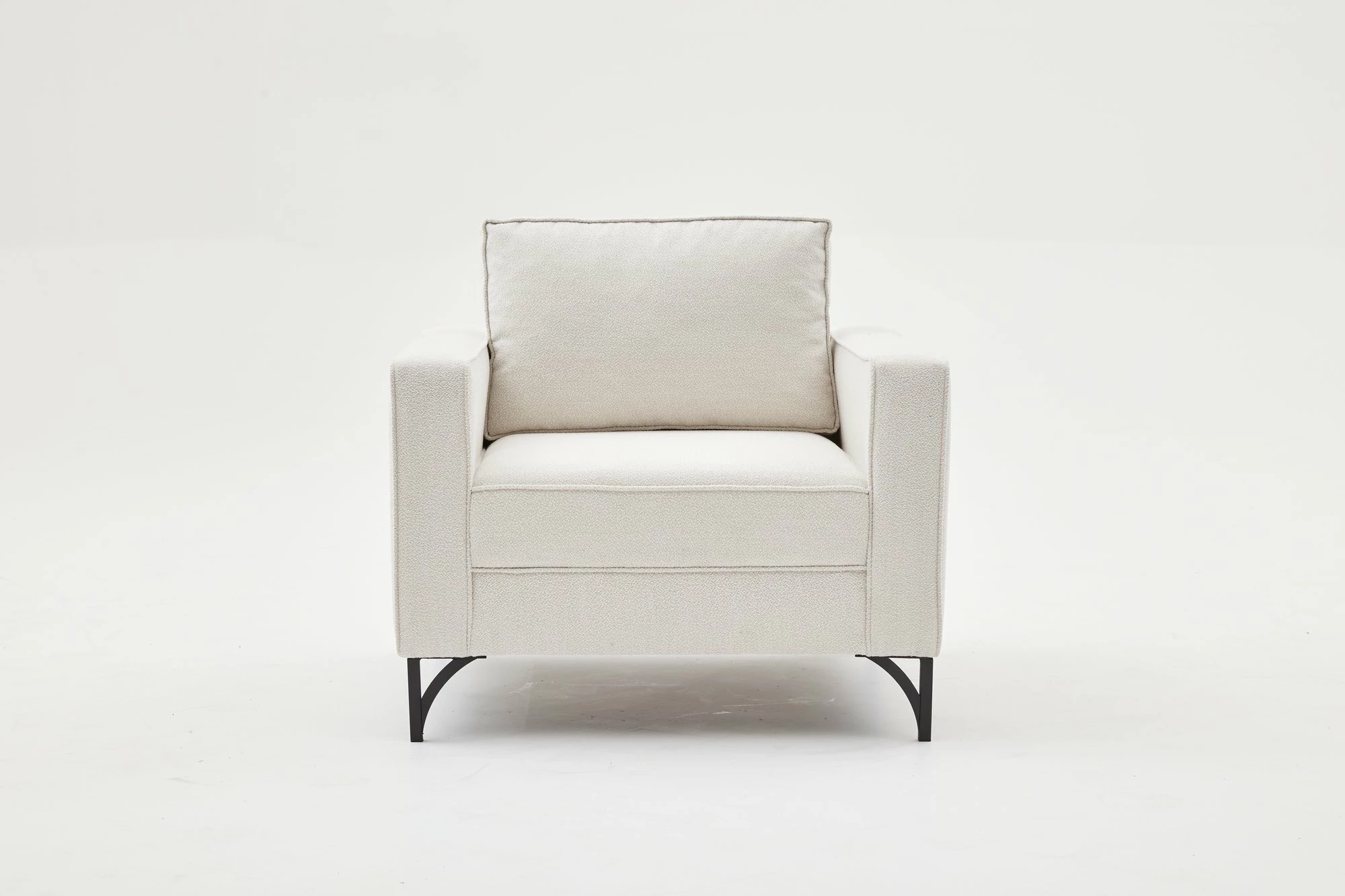 Karrige një vendëshe Atelier del Sofa, Berlin, krem, e zezë