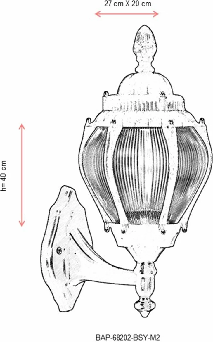 Llambë muri për jashtë Opviq, BAP-68202-BSY-M2