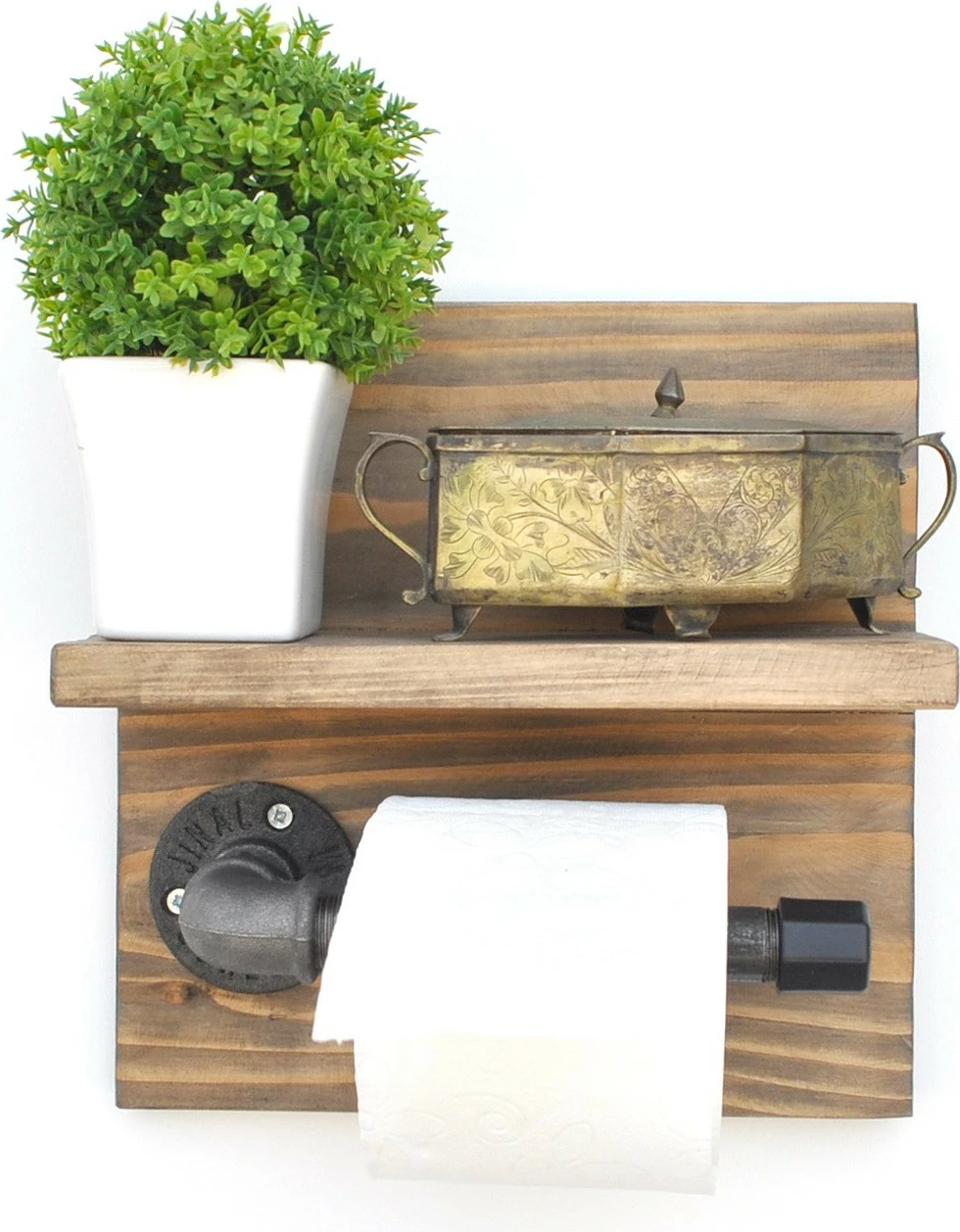 Varëse tubi, ngjyrë arre e zezë, Hanah Home, Boruraf172