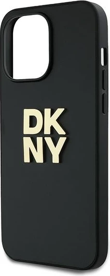 Mbështjellës DKNY Wrist Strap Stock Logo për iPhone 14 Pro Max, i zi