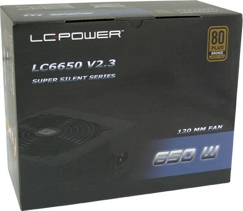Furnizues energjie LC-Power LC6650 V2.3, 650W, 80 PLUS Bronze, ATX, i zi