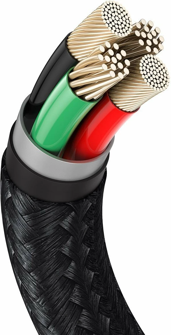 Kabllo USB në Lightning Baseus Cafule CALJK-A01, 1m, e zezë