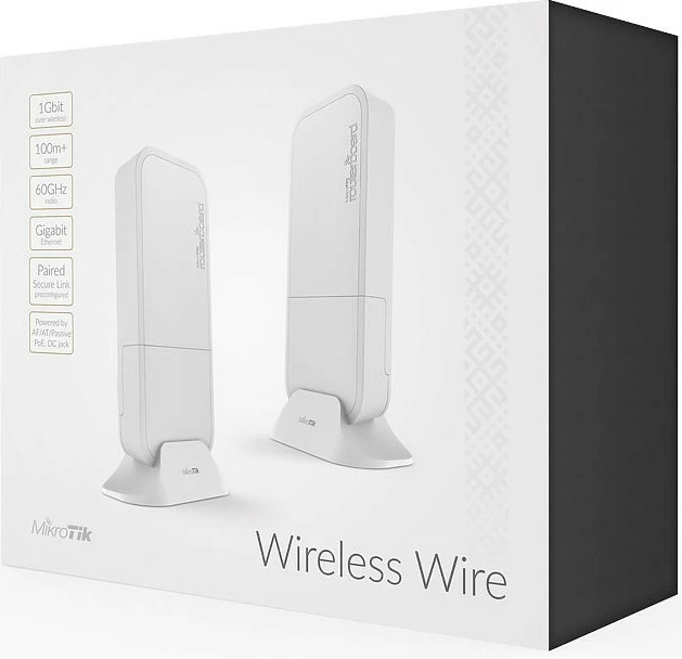 Wireless Wire MikroTik RBWAPG-60ADKIT, 1000 Mbit/s, e bardhë