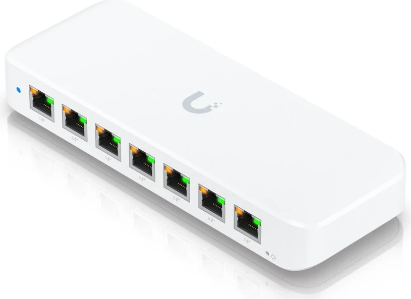 Switch Ubiquiti Ultra 210W, Managed L2, 8 porte Gigabit Ethernet, PoE, Bardhë