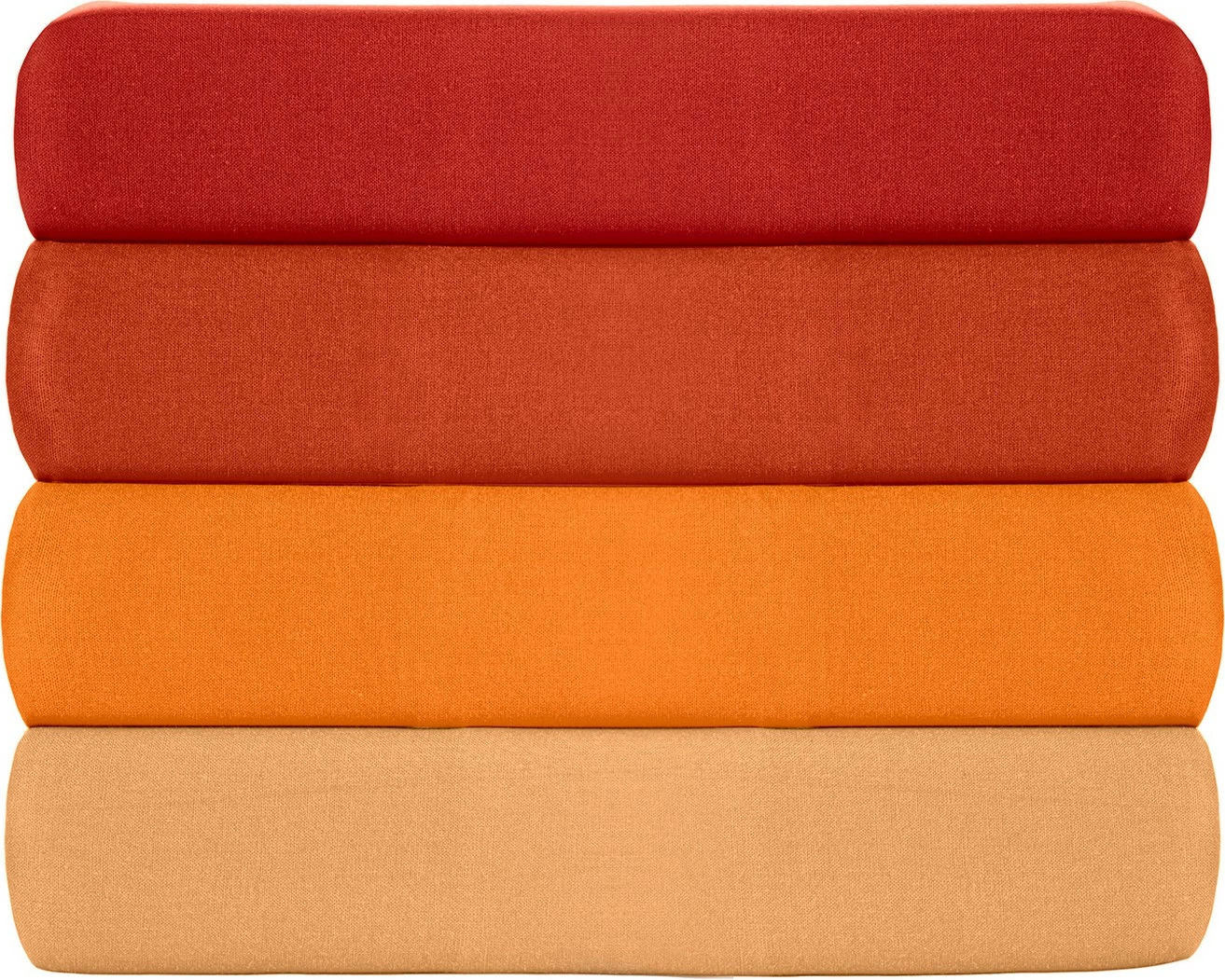 Çarçaf i vetëm ranforce, ngjyrë e kuqe, L'essentiel, 90x200+30cm