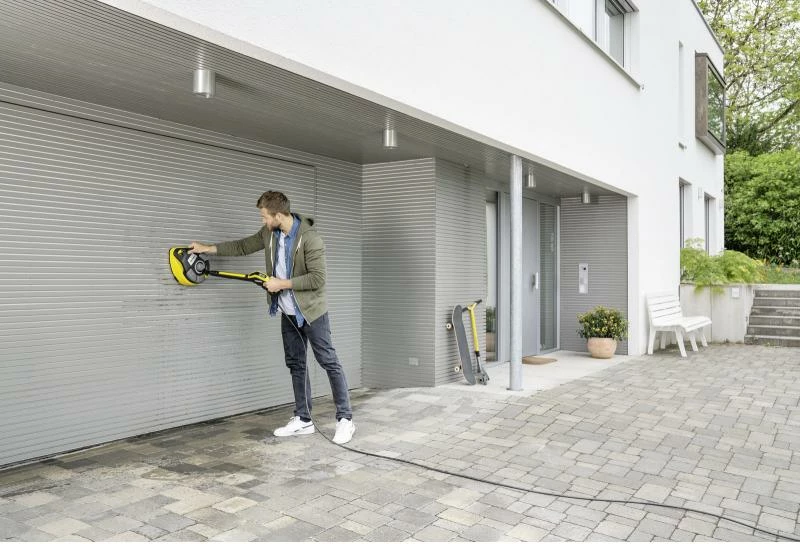 Pastrues sipërfaqesh për larëse me presion, Kärcher T-Racer T7 Plus (2.644-074.0), me krahë dyshe rrotullues, Powerdüse, për K4–K7, e verdhë/zezë