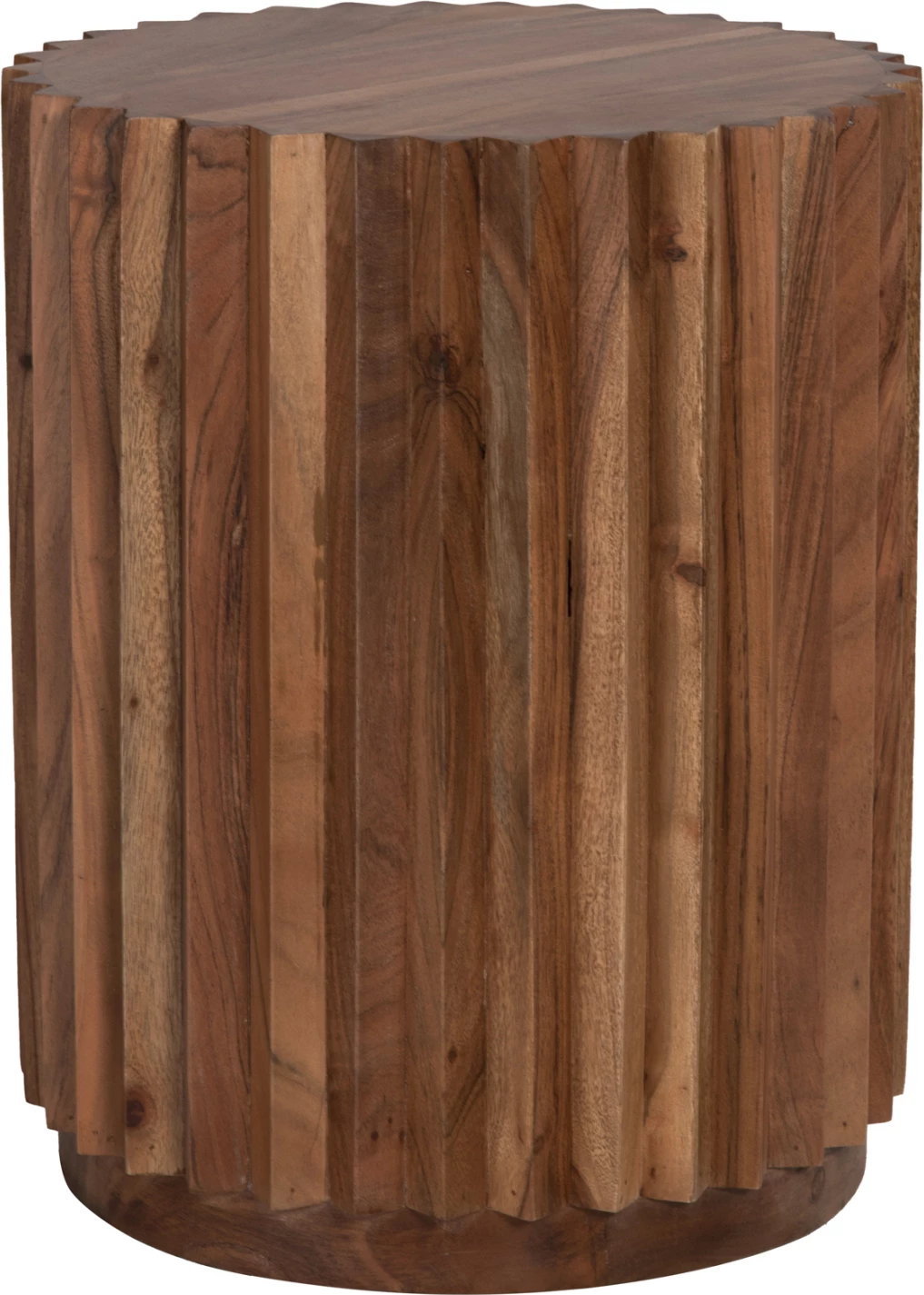 Tavolinë anësore e rrumbullakët, ngjyrë natyrale, FH9696, Φ40x50H cm