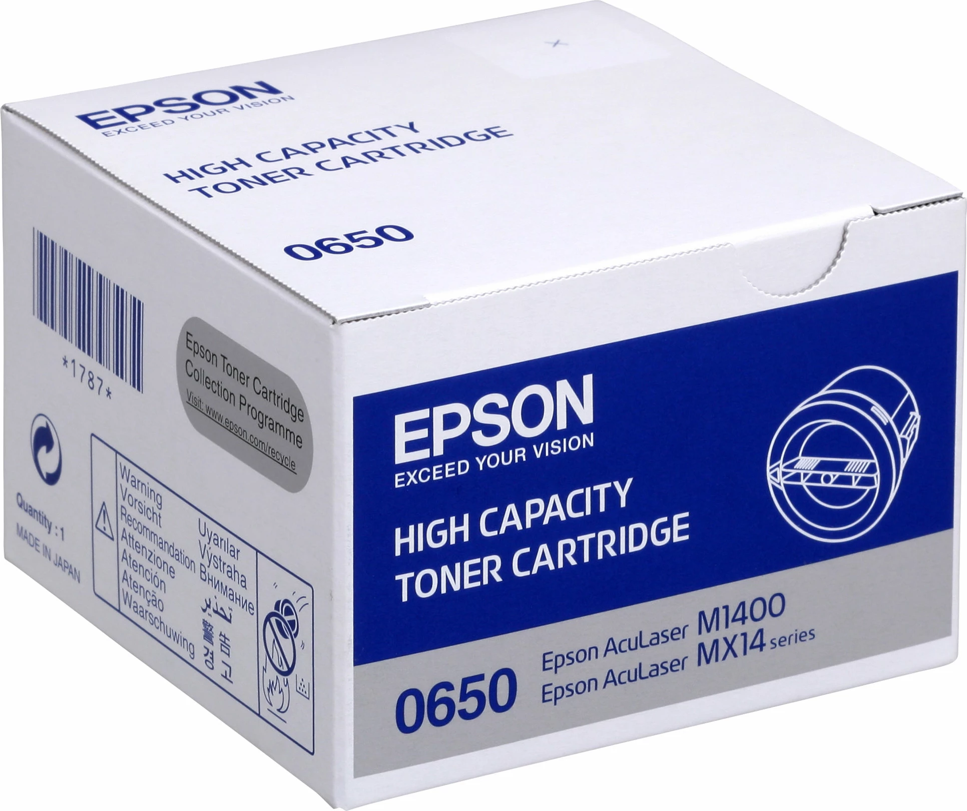 Toner Epson ORINK C13S050650 për AcuLaser M1400/MX14, i zi, 1-pack