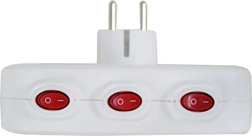 Shpërndarës elektrik Esperanza ELK307W, 3 dalje, me çelësa, Bardhë