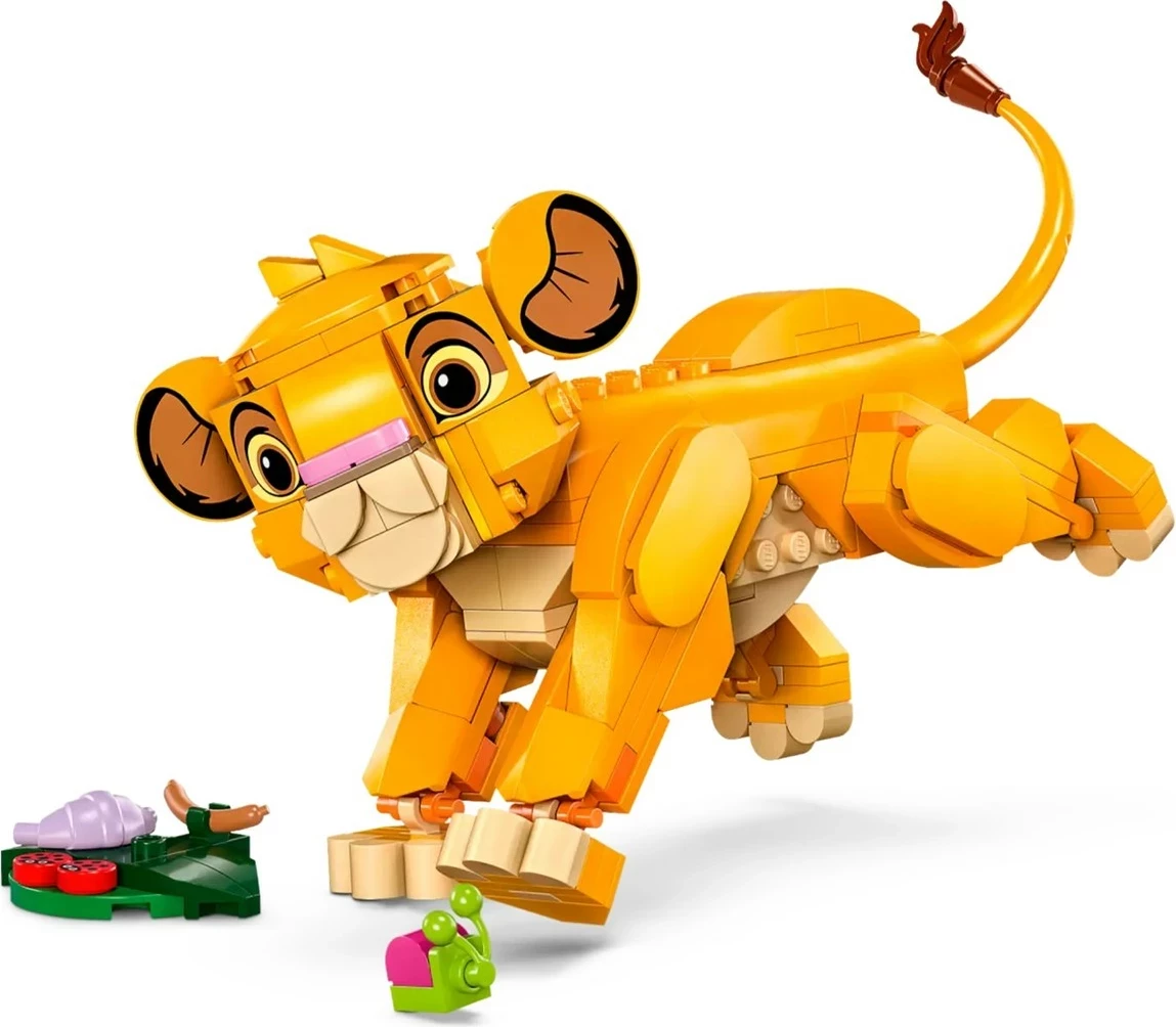 Lodra LEGO Disney Simba 43243, për fëmijë 6+ vjeç, Ngjyrë Verdhë