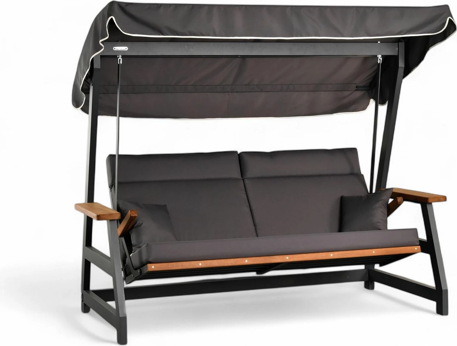 Karrige lëkundëse treshe për kopsht, ngjyrë antracit, Skye Decor Nova 2400