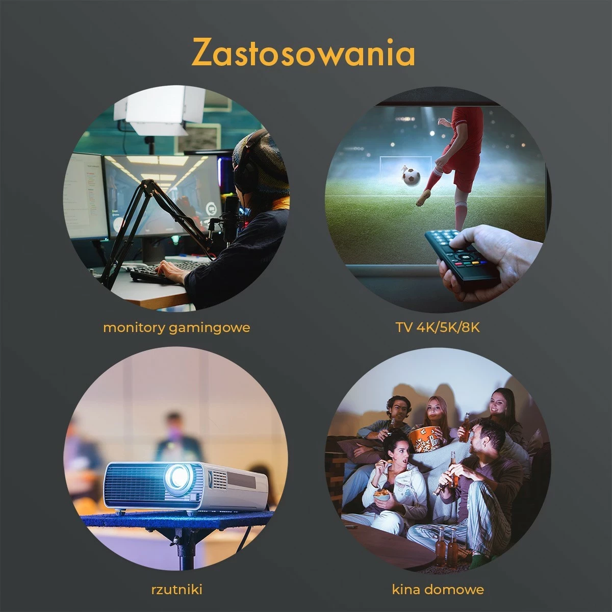 Kabëll optik Claroc DisplayPort 1.4 AOC 8K 5m, ngjyrë e zezë-gri