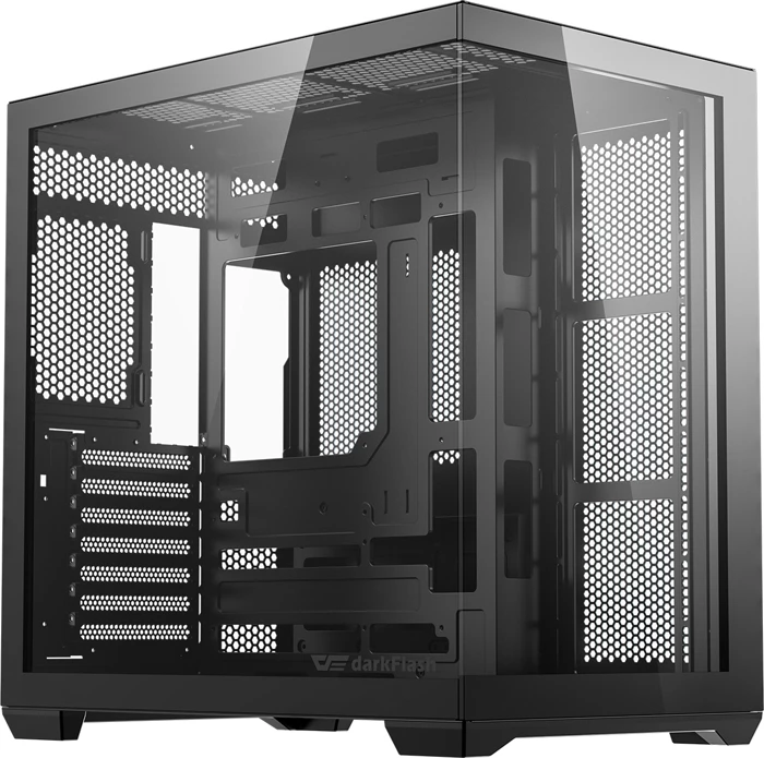 Kasë DarkFlash C280 midi tower me 7 ventilatorë, e zezë