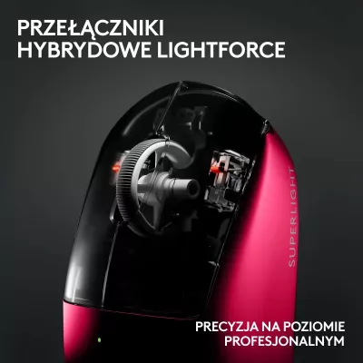 Maus Logitech G PRO X SuperLight 2 910-006797, wireless, 32000 DPI, 60 g, Pink