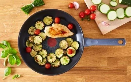 Tiganë Tefal Daily Cook G7132S55, set 2 copë, 24/28 cm, Titanium