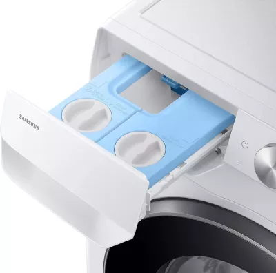Lavatrice Samsung WW90DG6U8FLEU4 9 kg 1400 rpm klasë A Wi‑Fi AI Ecobubble, e bardhë derë e zezë