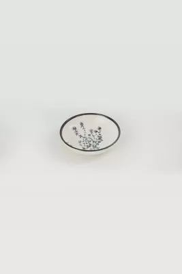 Set 6 copë tasë salce, qeramikë, Hermia Concept, të bardhë, jeshile, vjollcë, të zeza, ST489406F022AMD3600MAYD100