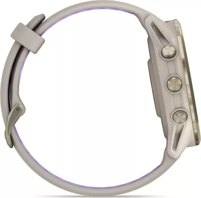 Smartwatch Garmin Forerunner® 970 Soft Gold Titanium (French Gray Case, French Gray/Translucent Indigo Strap)