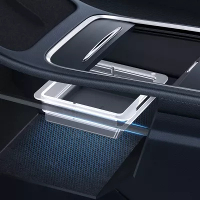 Organizator makine Baseus T-Space Series për Tesla Model 3/Y, silikon, gri