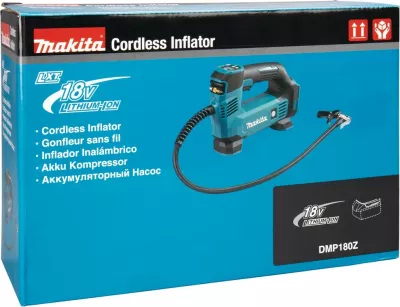 Kompresor me bateri Makita DMP180Z, 18V, portativ, kaltër/zezë