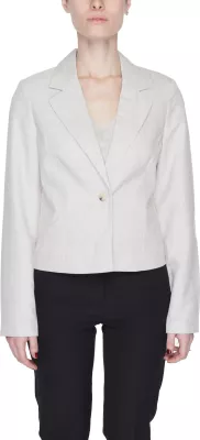 Blazer për femra Vero Moda Vmnancy Ls Short Slim 10304631, gri e çelët