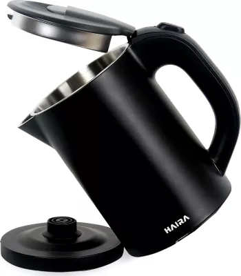 Vluese uji Haira, 0.8 L, i zi/çelik inox