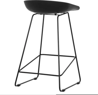 Karrige për bar, e zezë, mesatare, FH9299.02, 44x44x74cm, set 2 copë