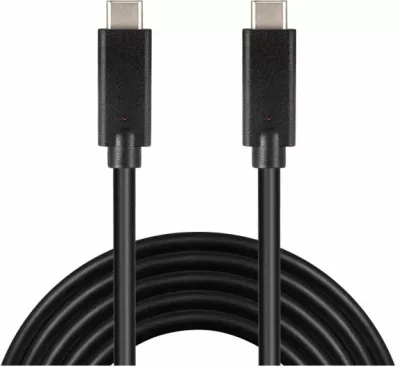 Kabllo USB-C në USB-C SANDBERG 136-09, 2 m, USB 3.1 Gen2 10 Gbps, PD 65 W, e zezë