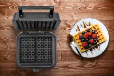 Aparat për waffle UNOLD Belgian Waffle Iron Brussels, 2 copa, plastikë, i zi