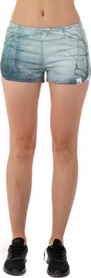Shorce sportive për femra Colour Pleasure CP-020 135, XS-S, e gjelbër