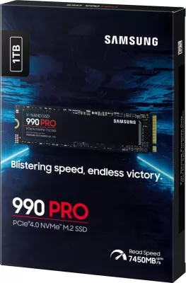 SSD Samsung 990 PRO, 1 TB, M.2, PCI Express 4.0, NVMe, Zi