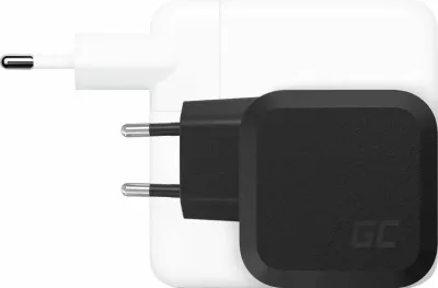 Karikues rrjeti Green Cell PowerGaN 65 W, 2x USB-C + 1x USB-A, 3.25 A, i zi