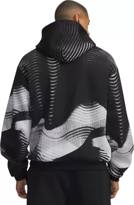 Duks me kapuç me zinxhir për meshkuj Under Armour UA Icon Fleece Printed, i zi [Madhësia: S]