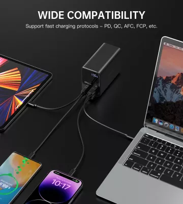 Powerbank Choetech B635BK, 27000mAh, 22.5W, e zezë