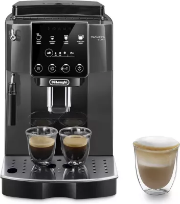 makinë kafeje automatike, De'Longhi, ECAM220.22.GB, me mulli për kokrra dhe avullore qumështi, dalje dyshe