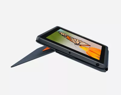 Mbështjellës me tastierë Logitech Rugged Combo 3 për iPad 7/8/9, QWERTY, Nordic, blu