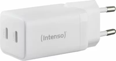Karikues GaN INTENSO W40CC 40W 2x USB-C, i bardhë