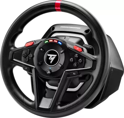Volan dirkal Thrustmaster T128-P, Force Feedback Hybrid Drive, USB Type-C (EU plug), me pedale T2PM 2-pedale, PS5/PS4/PC, i zi