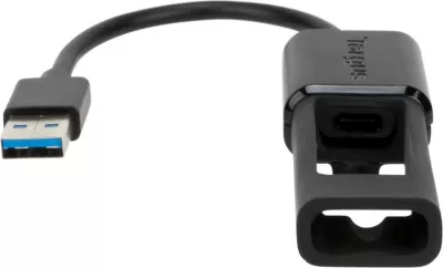 Kabllo adapter Targus USB-A në USB-C, 10cm, e zezë