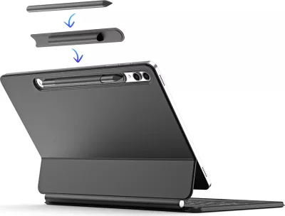 Mbështjellës me tastierë Bluetooth Dux Ducis MK Series për Samsung Galaxy Tab S9+, S8+, S7+, i zi