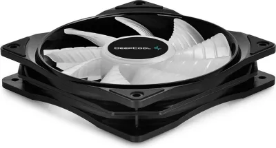 Ventilator për Kasë DeepCool RF120-3in1, 12 cm,, 3 copë, e zezë