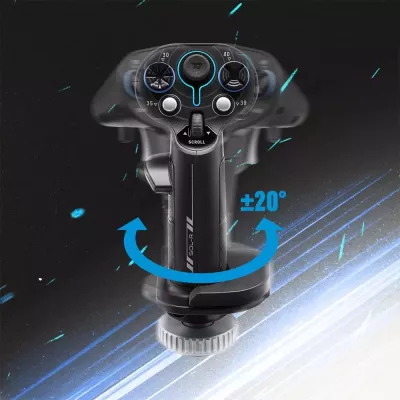 Grip add-on Thrustmaster Sol-R 3 AVA, 21 butona programmues, Z-axis, i dyanshëm, zi/kalter