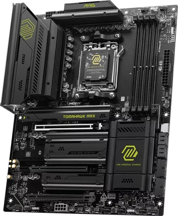 Pllakë amë MSI MAG B850 TOMAHAWK MAX WIFI, Socket AM5, ATX, e bardhë thumbnail 3