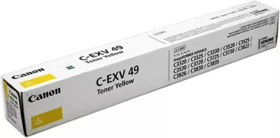 Toner, Canon, C-EXV 49, rendiment 9,750–23,700 faqe, i verdhë