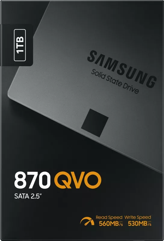 SSD Samsung 870 QVO, 1 TB, 2.5", 560 MB/s, 6 Gbit/s