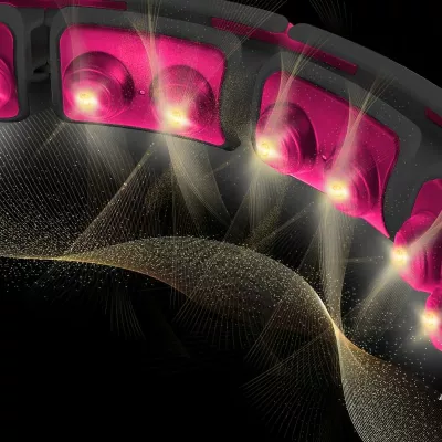Hula hop me magnet e peshe HMS HHM16, rozë/zezë