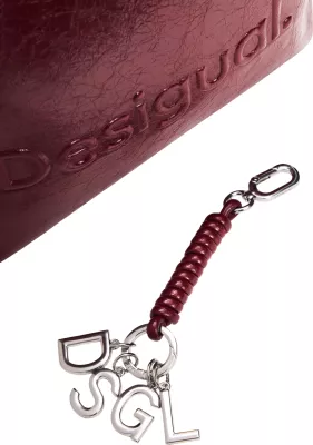 Çantë shpine Desigual BACK_HALF LOGO LUENA NF 26WAKP14 për femra, e kuqe